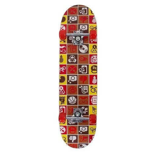 Купить Детский скейтборд Larsen City 3, 31x8, красный/желтый
Материал деки: китайский к...