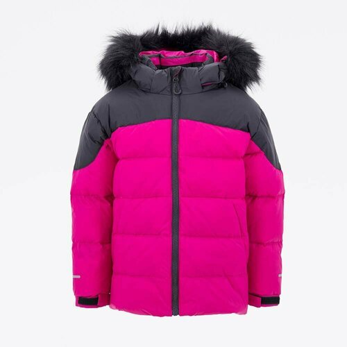 Купить Куртка КОТОФЕЙ, размер 158, розовый
Зимняя детская куртка-пуховик имеет прямой с...