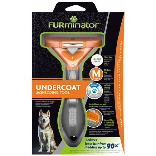 Купить Furminator (Фурминатор) M для средних собак с короткой шерстью Арт.141372
Инстру...