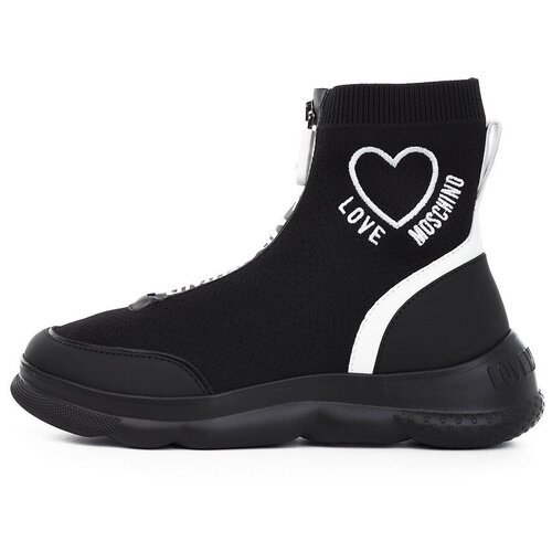 Купить Ботинки LOVE MOSCHINO, размер 36, черный
Ботинок чулок из текстиля с логотипом L...