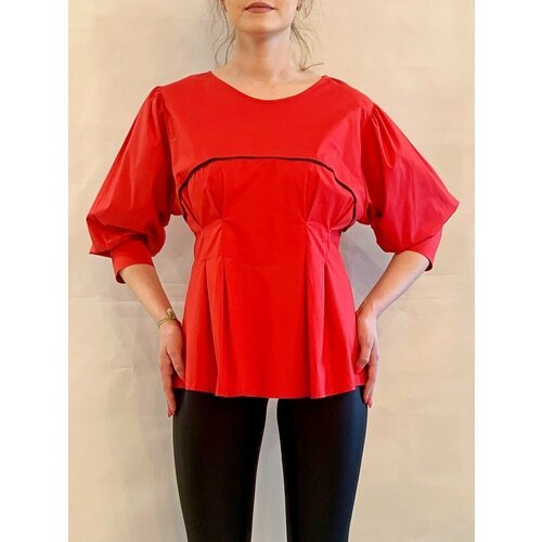 Купить Блуза , размер 42, красный
Легкая женская блузка выполнена из высококачественног...
