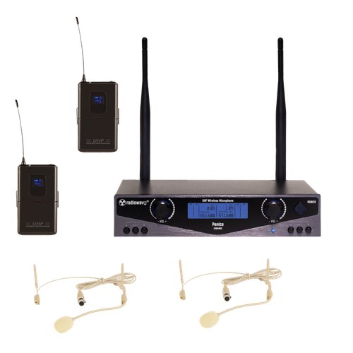 Купить Radiowave UHS-802S радиосистема с 2 головными микрофонами с выборной частотой те...