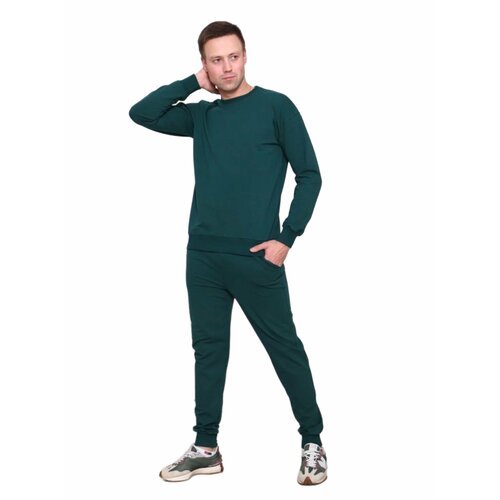 Купить Костюм , размер 50, зеленый
Спортивный костюм из мужского хлопка без капюшона со...