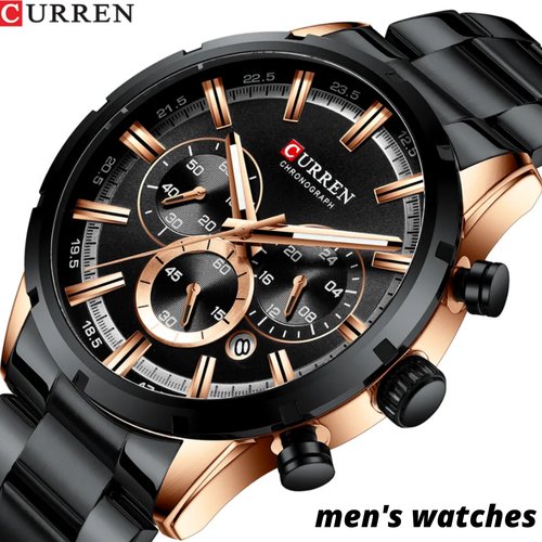 Купить Наручные часы CURREN мужские кварцевые брендовые спортивные стальные водонепрони...