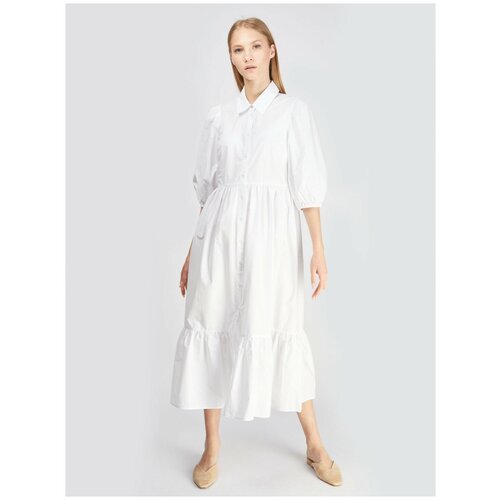 Купить Платье-рубашка PATRIZIA PEPE, повседневное, прямой силуэт, размер 42 EU, белый
П...