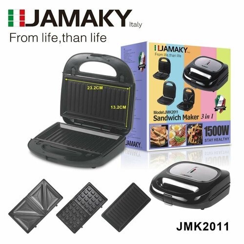 Купить Электрическая вафельница 3в1, мощностью 1500Вт
Мультипекарь Jamaky JMK 2011 3 в...