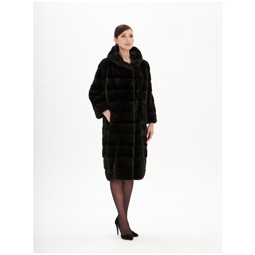 Купить Шуба Anna Mancini, размер 42, черный
Пальто с капюшоном из меха норки Blackglama...