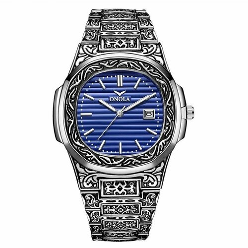 Купить Наручные часы, серебряный, синий
Степень водостойкости<br><br>3 Бар<br><br>Проис...