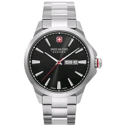 Купить Наручные часы Swiss Military Hanowa Land 06-5346.04.007, черный, серебряный
мужс...