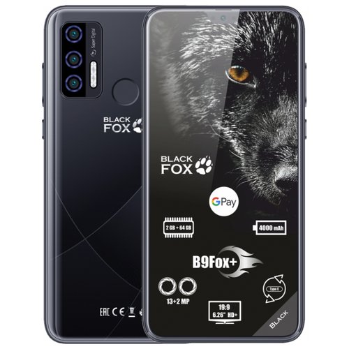 Купить Смартфон Black Fox B9Fox+ 2/64 ГБ, 2 nano SIM, черный
диагональ экрана: 6.26", к...