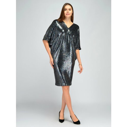 Купить Платье Viserdi, размер 54, серебряный
Платье женское из трикотажного полотна с ц...