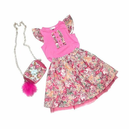 Купить Платье, размер 140, розовый
Нарядный, праздничный комплект для вашей модницы пре...