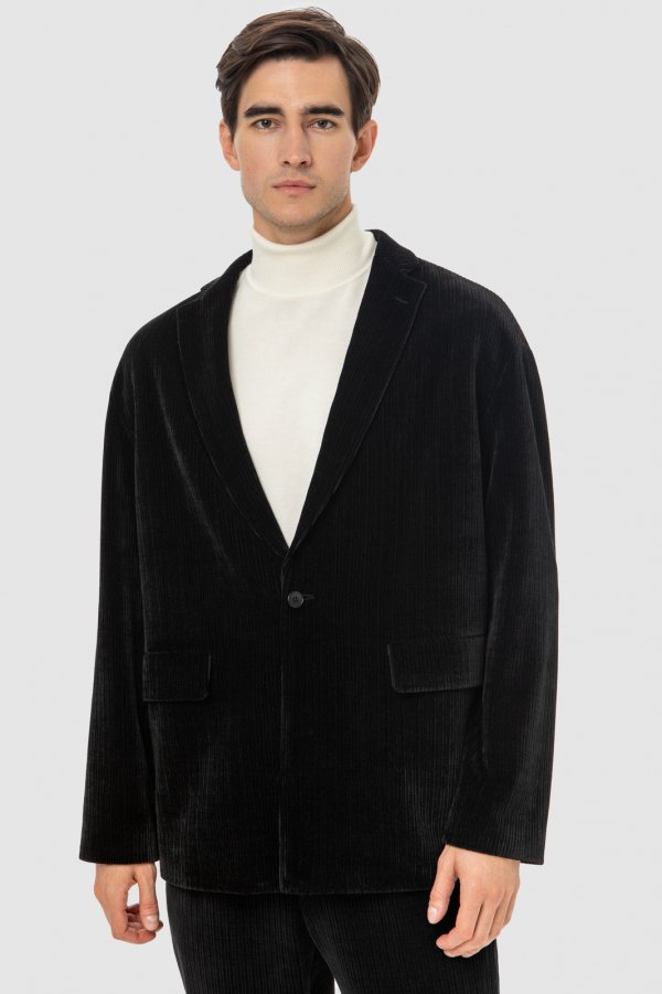 Купить Kanzler Вельветовый пиджак
Черный вельветовый однобортный пиджак KANZLER — стиль...