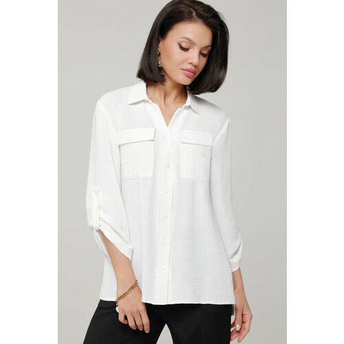 Купить Блуза DStrend, размер 46, белый
Базовая блузка на пуговицах с карманами — основа...