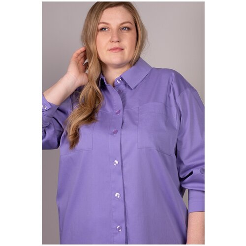 Купить Блуза Mila Bezgerts, размер 110, фиолетовый
Строгая рубашка с воротником-стойкой...