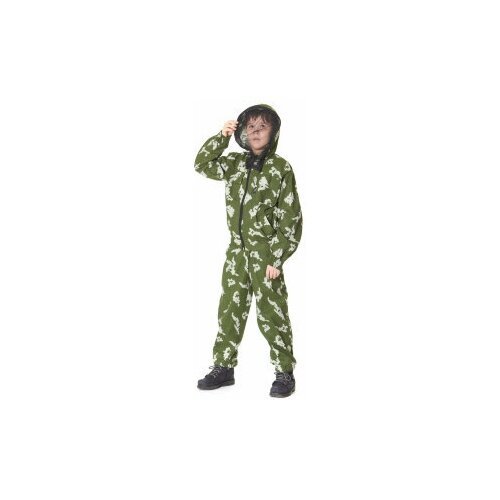 Купить Маскхалат детский камуфляжный костюм березка с противоэнцефалитной сеткой Р27 -...