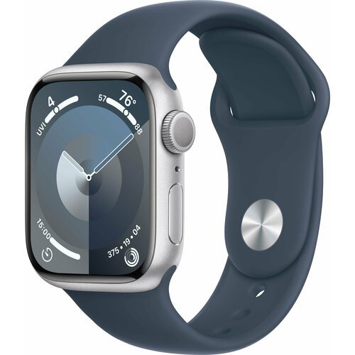 Купить Часы Apple Watch Series 9 45mm Silver Aluminium Case with Sport Band M/L
<h3>App...