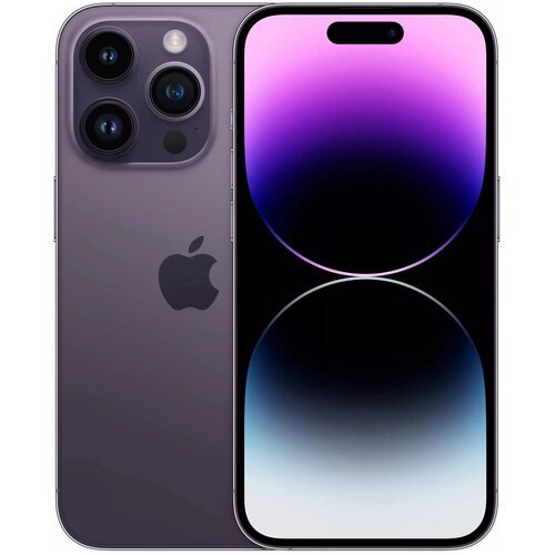 Купить Смартфон Apple iPhone 14 Pro 128 ГБ, Dual: nano SIM + eSIM, глубокий фиолетовый...