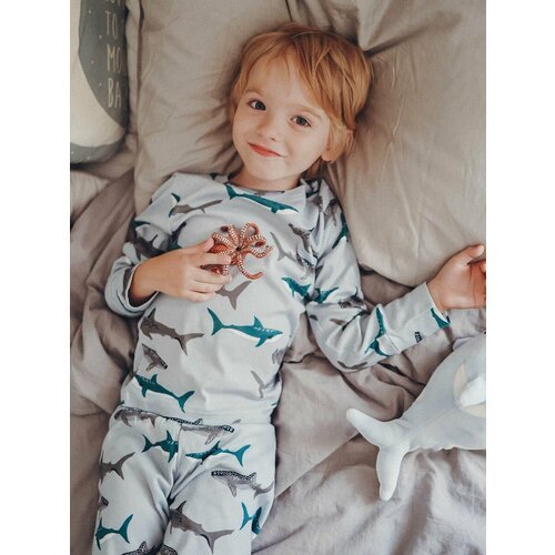 Купить Пижама Mjolk, размер 122, серый, бирюзовый
Пижама Mjölk [мьёльк] для малышей — э...