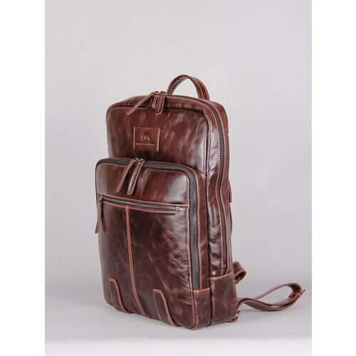Купить Рюкзак Francesco Molinary, коричневый
<ul><li>Рюкзак из натуральной кожи бренда...