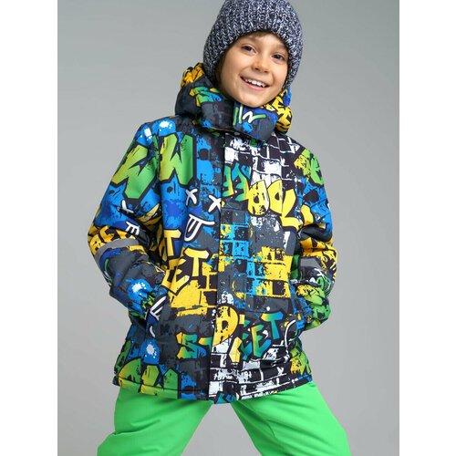 Купить Куртка playToday, размер 164, зеленый
Зимняя куртка из мембранной ткани 5000х500...
