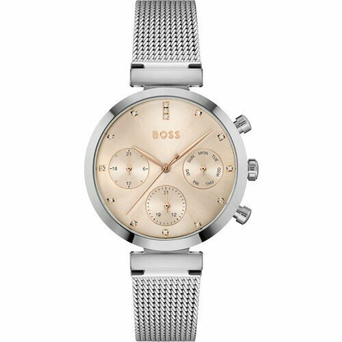 Купить Наручные часы BOSS, золотой, серебряный
Стильные часы с минеральным стеклом. Эта...