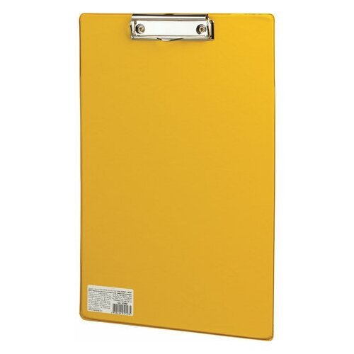 Купить Доска-планшет Brauberg Comfort (А4, до 50 листов, картон/пвх) желтый (222662), 4...