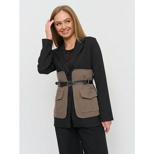 Купить Пиджак BrandStoff, размер 44, коричневый
Женский пиджак оверсайз жакет удлиненны...
