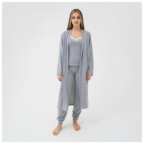 Купить Пижама Kaftan, размер 44, серый
Комплект женский (кардиган, майка и брюки) KAFTA...