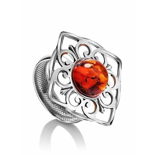 Купить Кольцо, янтарь, безразмерное, бордовый, серебряный
Изысканное кольцо из и натура...