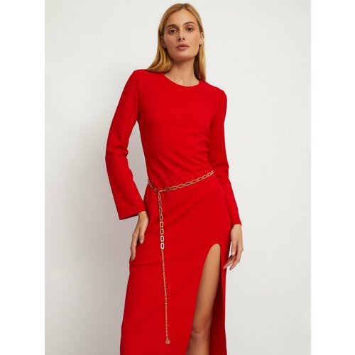 Купить Платье Zolla, размер L, красный
Красное женское платье облегающего фасона с элег...