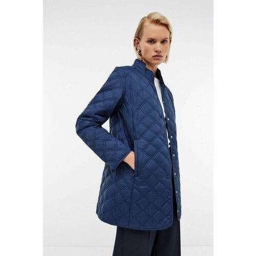 Купить Куртка Baon B0324038, размер 50, синий
Куртка стеганая женская сохраняет популяр...
