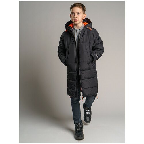 Купить Пуховик playToday, размер 146, черный
Демисезонное утепленное пальто с несъемным...