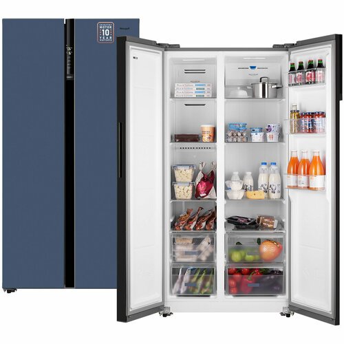 Купить Отдельностоящий холодильник с инвертором Weissgauff Wsbs 600 NoFrost Inverter Bl...