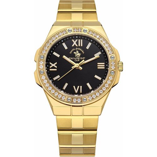 Купить Наручные часы SANTA BARBARA POLO & RACQUET CLUB, черный, золотой
Женские часы. К...