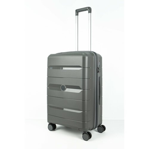 Купить Чемодан , 76 л, размер M+, серый
Ударопрочный дорожный чемодан среднего размера...