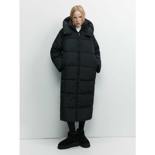 Купить Куртка Befree, размер XS, черный
- Длинная стеганая куртка-пальто свободного пря...