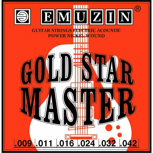 Купить EMUZIN 'GOLD STAR MASTER' с обмоткой из нержавеющей стали /.009 .042/
<p>EMUZIN...