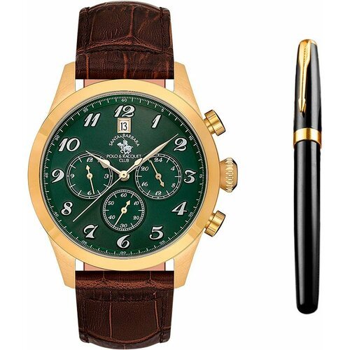 Купить Наручные часы SANTA BARBARA POLO & RACQUET CLUB, зеленый, золотой
Мужские часы....