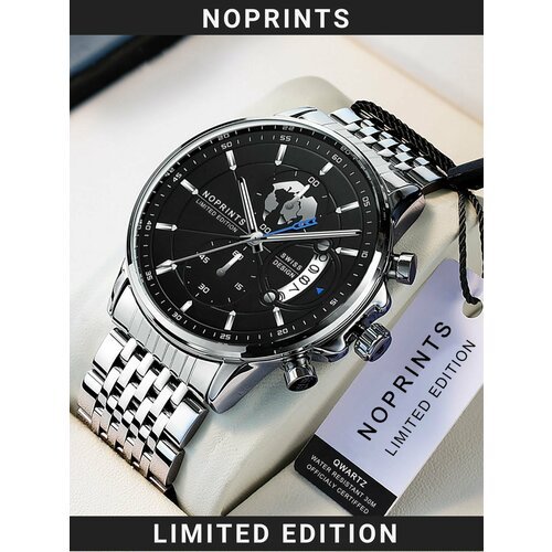 Купить Наручные часы NOPRINTS, черный, серебряный
Часы NOPRINTS - это стильные и надежн...
