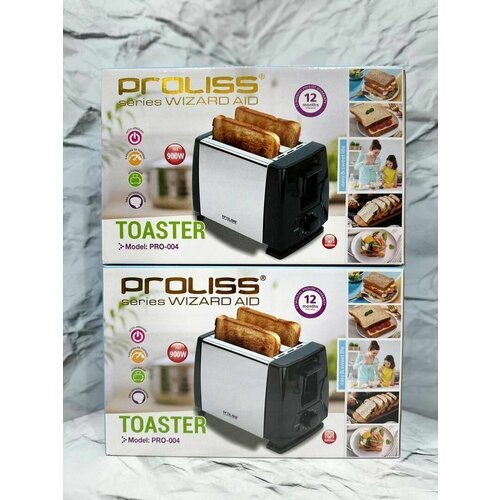 Купить Тостер для хлеба. Черный, серый 900Вт
Электрический тостер PRO-004!<br><br>Мощно...