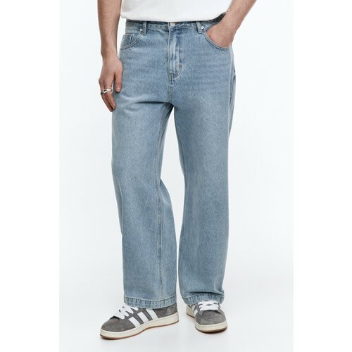 Купить Джинсы Befree, размер 34/176, голубой индиго
- Широкие мужские джинсовые брюки w...