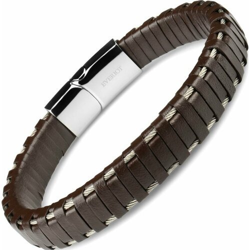 Купить Плетеный браслет Everiot, коричневый
<p>Мужской кожаный браслет с оригинальным п...