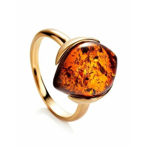 Купить Кольцо, янтарь, безразмерное, золотой, коричневый
Яркое стильное кольцо из , укр...