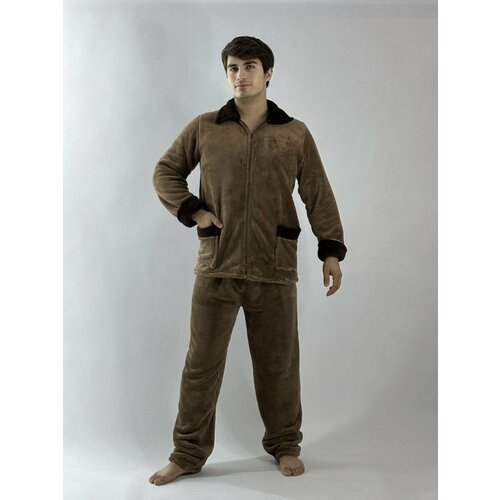 Купить Пижама , размер 52-54, коричневый
Утепленная мужская пижама - идеальный выбор дл...