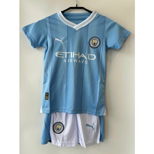 Купить Костюм , размер 16 (95-105), белый, голубой
Детская футбольная форма Манчестер С...