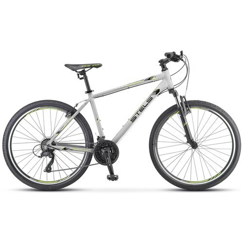 Купить Горный велосипед Stels - Navigator 590 V 26 K010 (2021), 18, Серый / Салатовый
S...