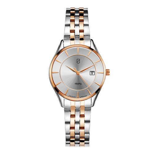 Купить Наручные часы УЧЗ 3004B-2, золотой, серебряный
Наручные кварцевые женские часы с...