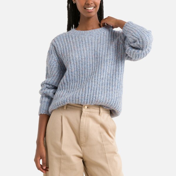 Купить Пуловер с круглым вырезом M/L синий
Описание&nbsp;•&nbsp;&nbsp;Длинные рукава&nb...