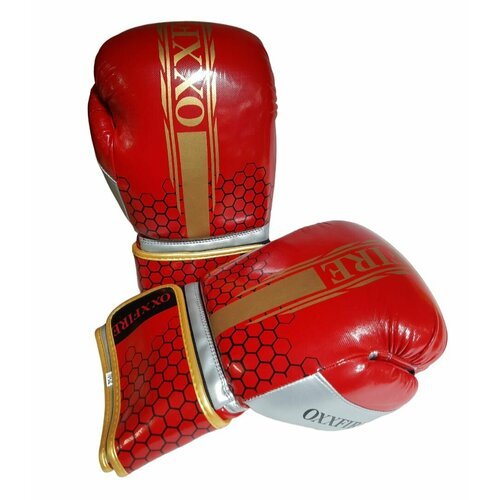 Купить Спортивные боксерские перчатки "OXXFIRE Muay Thai FLEX" - 10oz / кожзам / красны...